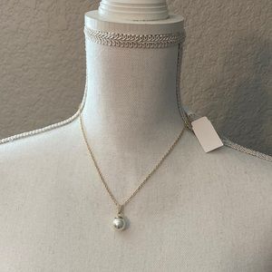 Loft outlet single Pearl drop necklace! NWT